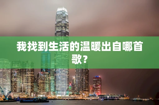 我找到生活的温暖出自哪首歌？