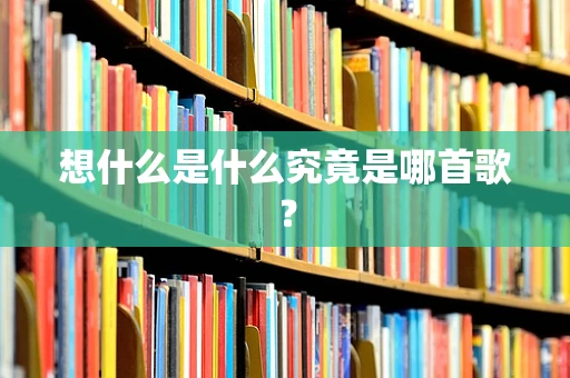 想什么是什么究竟是哪首歌？