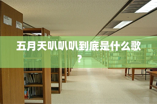 五月天叭叭叭到底是什么歌？