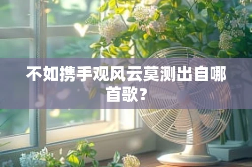 不如携手观风云莫测出自哪首歌？