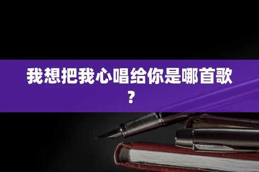 我想把我心唱给你是哪首歌？