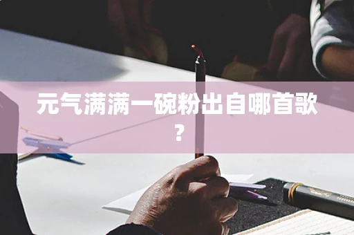 元气满满一碗粉出自哪首歌？