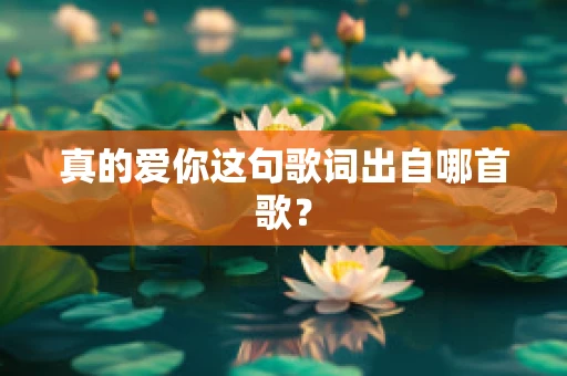 真的爱你这句歌词出自哪首歌？