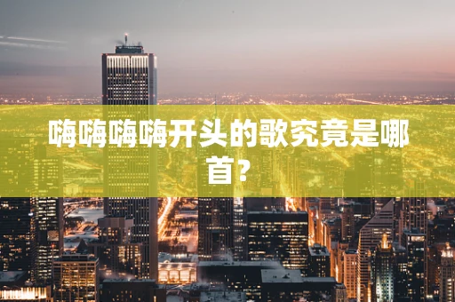 嗨嗨嗨嗨开头的歌究竟是哪首？