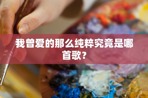我曾爱的那么纯粹究竟是哪首歌？