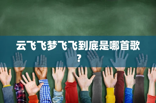 云飞飞梦飞飞到底是哪首歌？