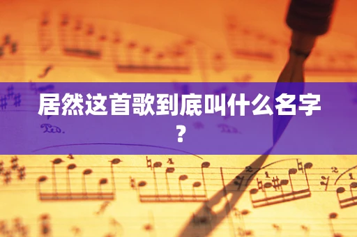 居然这首歌到底叫什么名字？