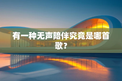 有一种无声陪伴究竟是哪首歌？