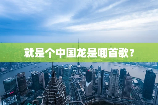 就是个中国龙是哪首歌？