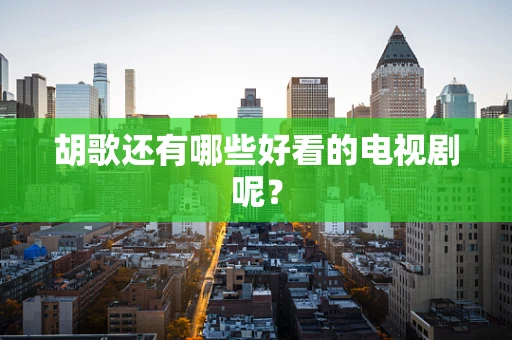 胡歌还有哪些好看的电视剧呢？