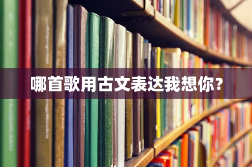 哪首歌用古文表达我想你？