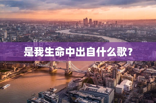是我生命中出自什么歌？