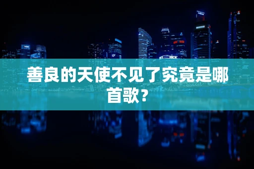 善良的天使不见了究竟是哪首歌？