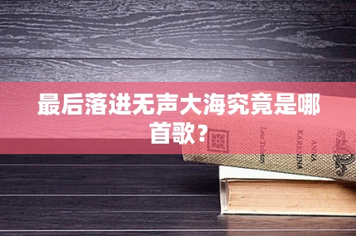 最后落进无声大海究竟是哪首歌？