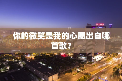 你的微笑是我的心愿出自哪首歌？
