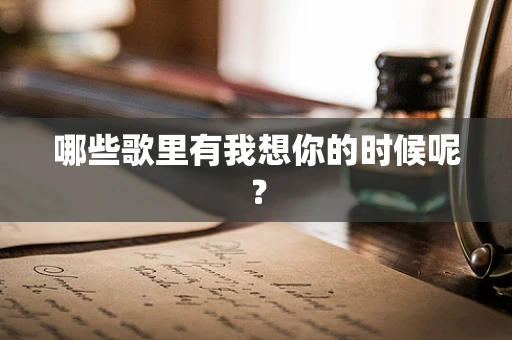 哪些歌里有我想你的时候呢？