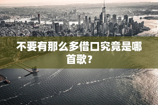 不要有那么多借口究竟是哪首歌？